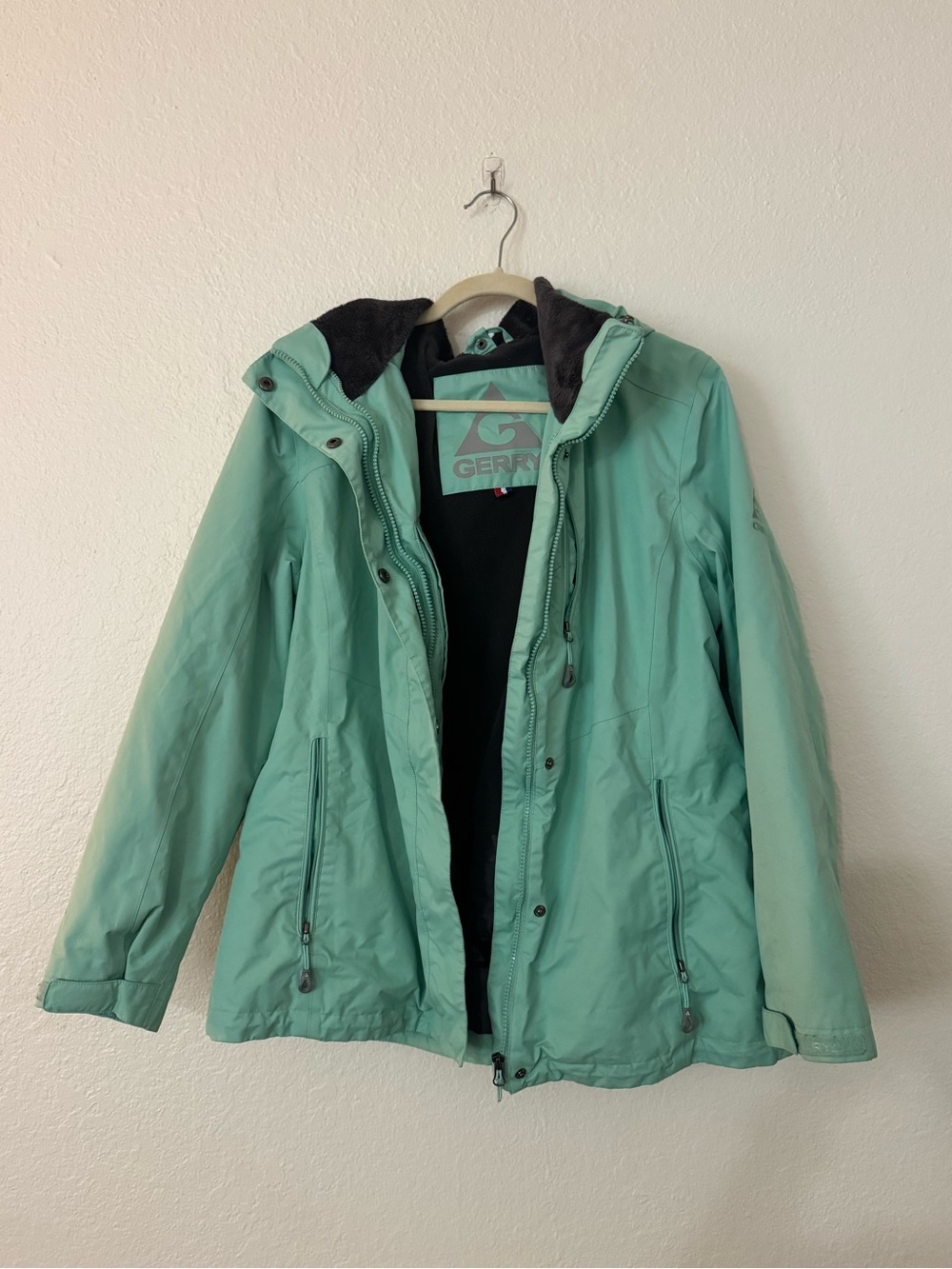Gerry Weber Mint Green Hooded Ski Jacket